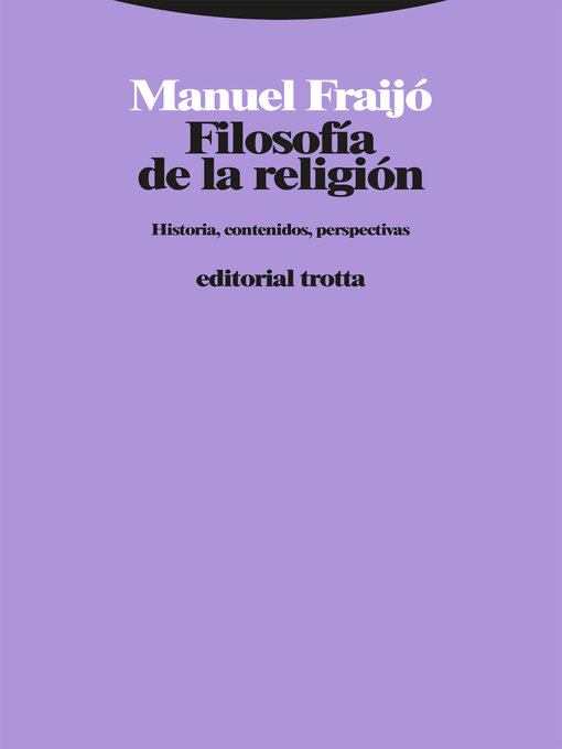 Detalles del título Filosofía de la religión de Manuel Fraijó - Disponible